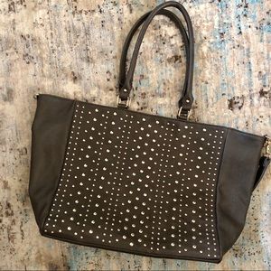 Large studded tote